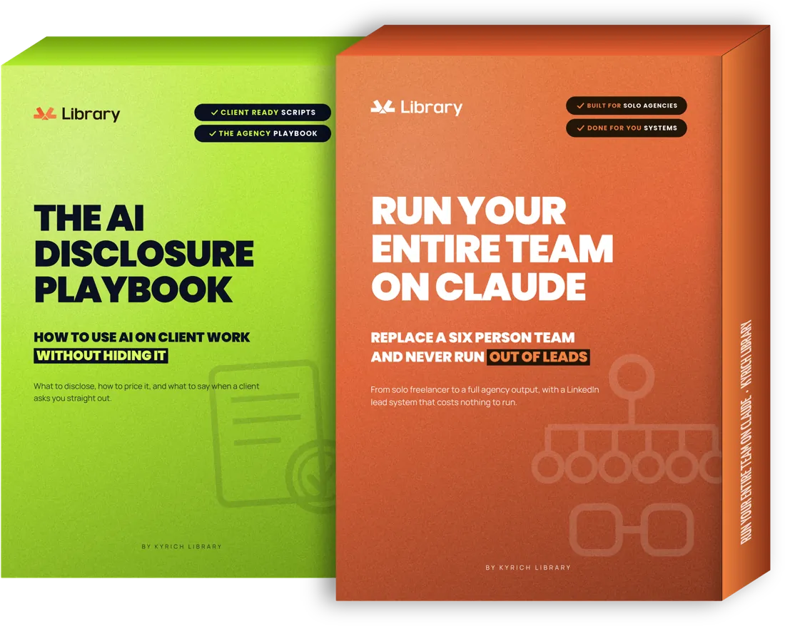 Run Your Entire Team On Claude and The AI Disclosure Playbook in their boxes